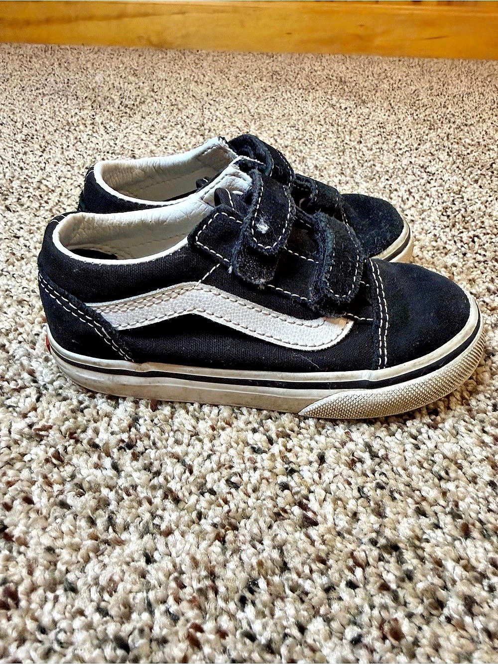 Vans Old Skool Black & White Toddler US 8